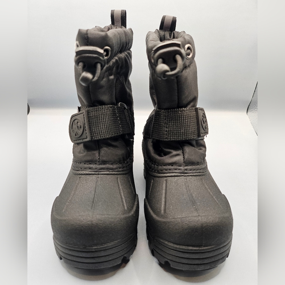 Toddlers Northside Reflective Black Winter Boots, Size 6